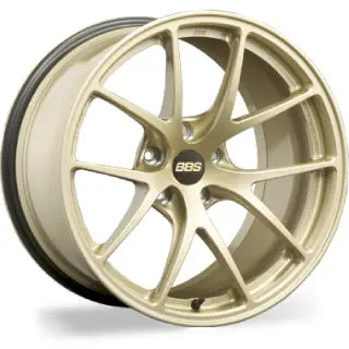 Bbs Wheels Forged Aluminum 1-Piece Wheel Ri-A - Gold 1