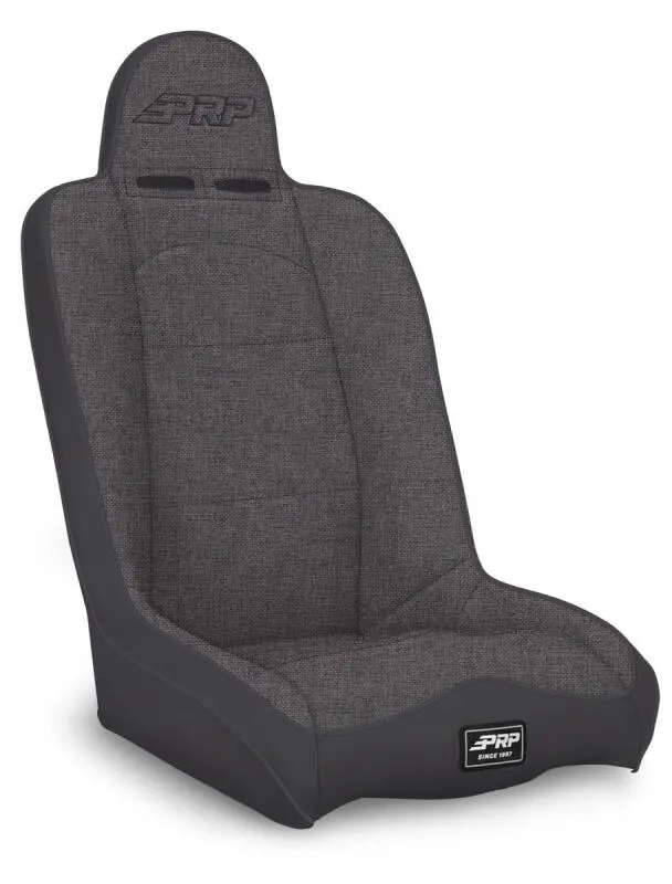 Prp Daily Driver High Back Suspension Seat (Two Neck Slots) - All Grey 1