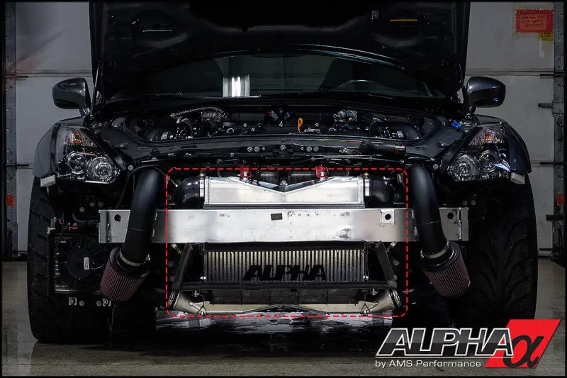 Ams Performance 2009+ Nissan R35 Gtr Alpha Race Front Mount Intercooler Kit W/Logo 1
