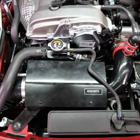 Mishimoto 2016+ Mazda Miata Performance Intake - Wrinkle Red 1
