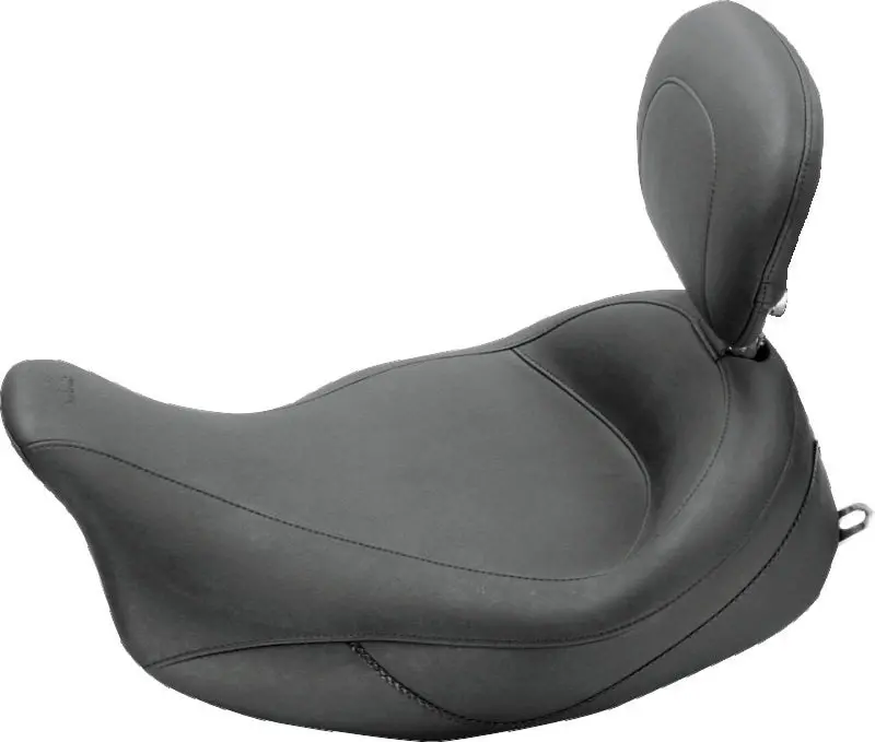 Mustang 08-21 Harley Electra Glide Std,Rd Glide,Rd King,Str Glide Touring Solo Seat - Black 1