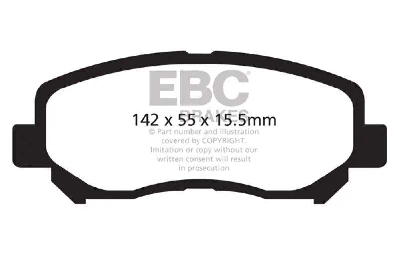 Ebc 12+ Mazda Cx-5 2 Greenstuff Front Brake Pads 1