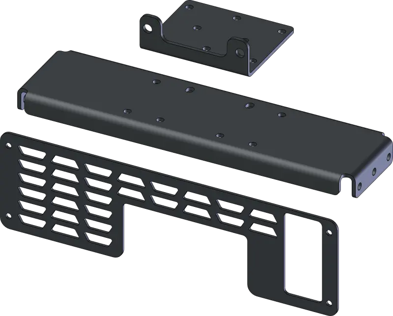Kfi 01-09 Polaris Ranger 400-700 Full-Size Winch Multi Mount Kit 1