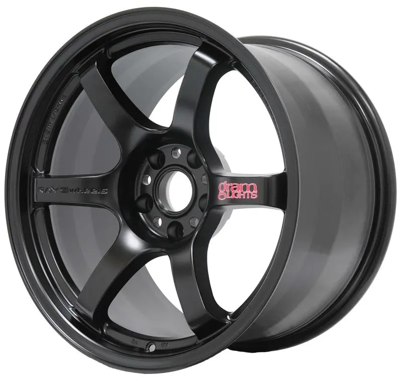 Gram Lights 57Dr 17X9.0 +22 5X114.3 Semi Gloss Black Wheel 1
