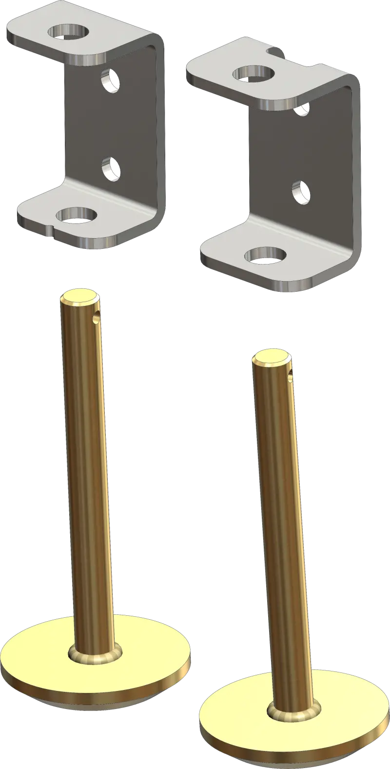 Kfi Tapered Plow Skid Kit Pr. For Kfi 105160 1