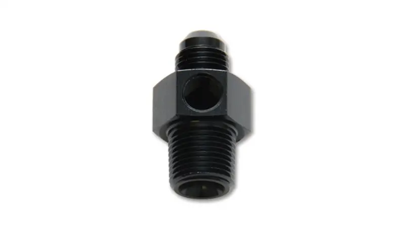 Vibrant -8An Male To 1/4In Npt Male Union Adapter Fitting W/ 1/8In Npt Port 1