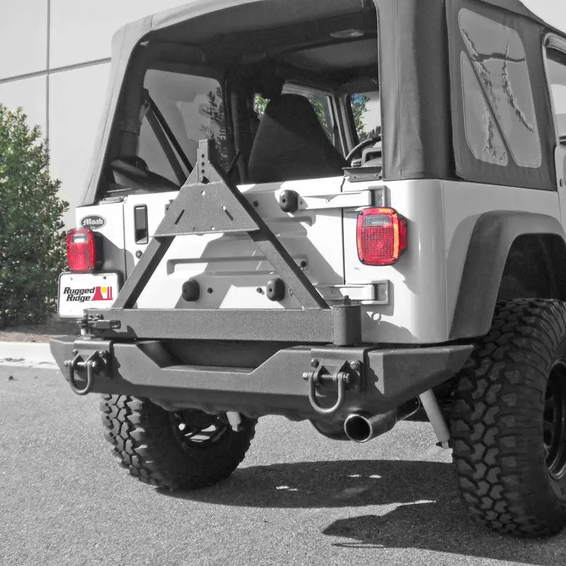 Rugged Ridge Tire Carrier Xhd Rear Bumper 76-06 Jeep Cj / Jeep Wrangler 1