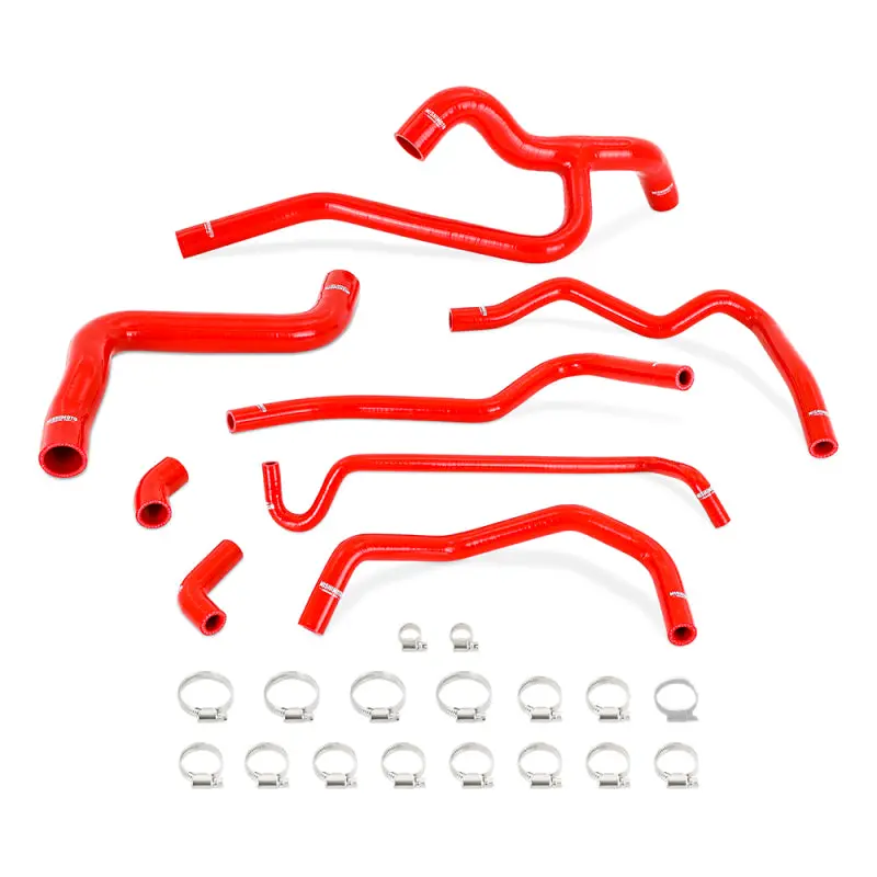 Mishimoto 05-10 Mustang V6 Silicone Radiator & Heater Hose Kit - Red 1