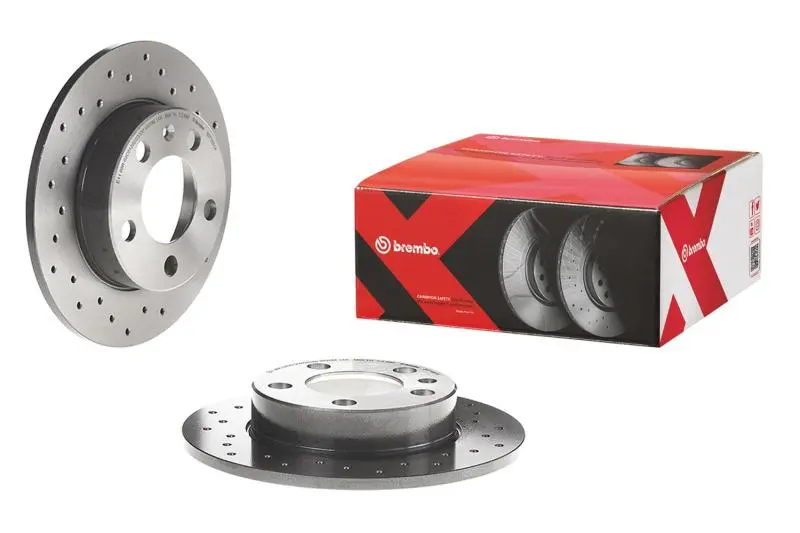 Brembo 2000 Bmw 323Ci/99-00 323I/01-06 325Ci Front Premium Xtra Cross Drilled Uv Coated Rotor 1