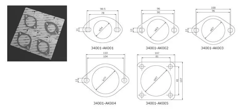 Hks Gasket 65Mm Universal Ex (2Pcs) 1