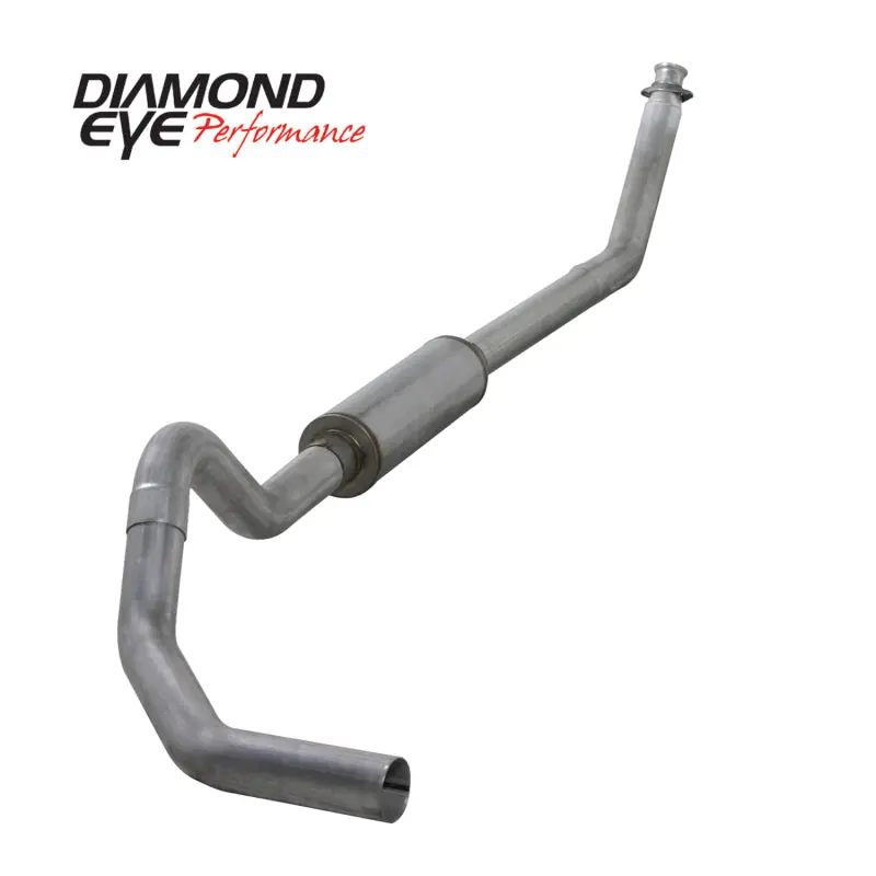 Diamond Eye Kit 4In Turbo Back Sgl Al: 98.5-02 Dodge Cummins 5.9L 1