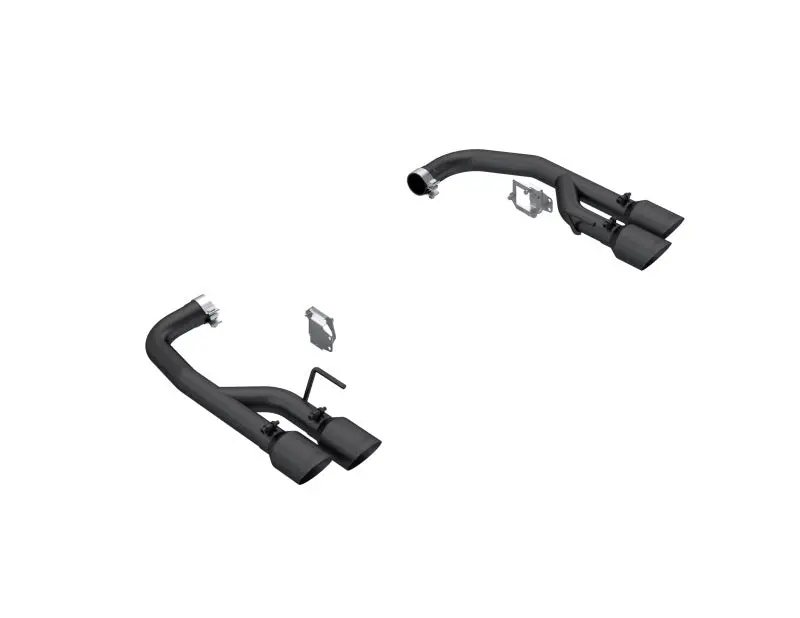 Mbrp 2024 Ford Mustang Gt 5.0L 2.5In Dual Rear Axle-Black Tips - Black-Coated Aluminized Steel 1