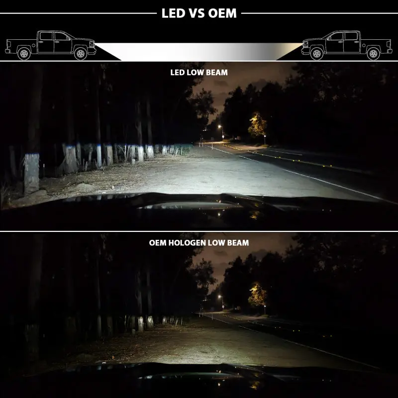 Anzo 15-20 Chevy Tahoe/Suburban Led Light Bar Style Headlights Black W/Sequential W/Drl W/Amber 1