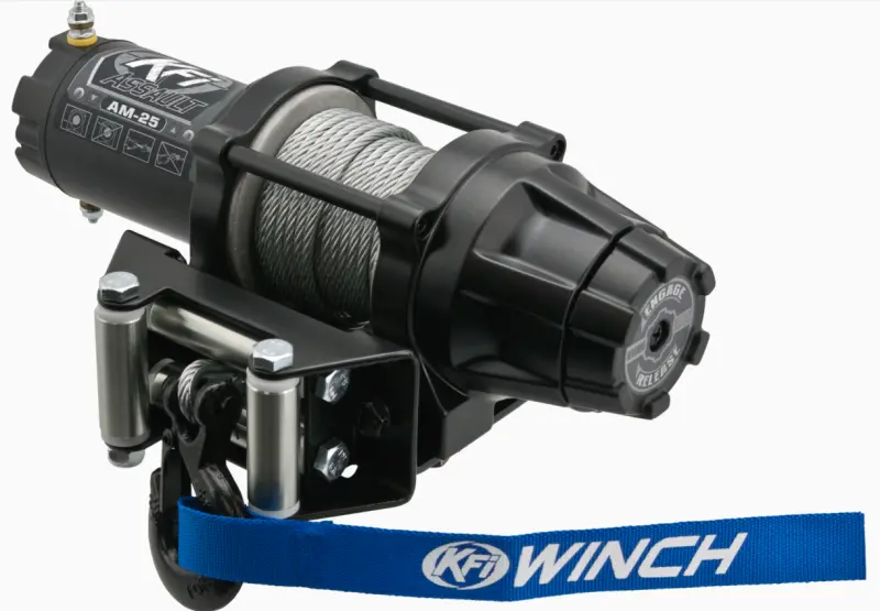 Kfi Assault Series Winch 2500 Lbs. - Metal Cable 1