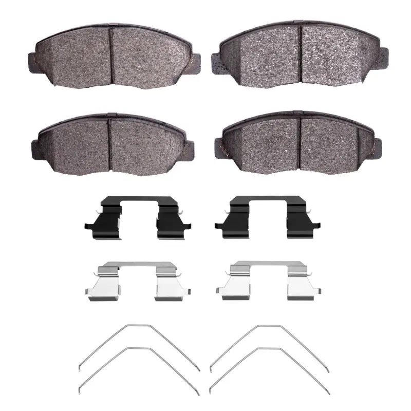 R1 96-15 Honda Civic Front Performance Sport Pads & Hardware Kit 1