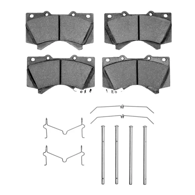 R1 17-21 Toyota Land Cruiser Front Performance Off-Road/Tow Brake Pads & Hardware Kit 1