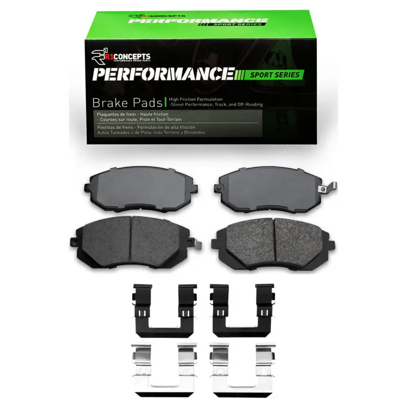 R1 02-07 Subaru Wrx Front R1 Performance Sport Pads & Hardware Kit 1