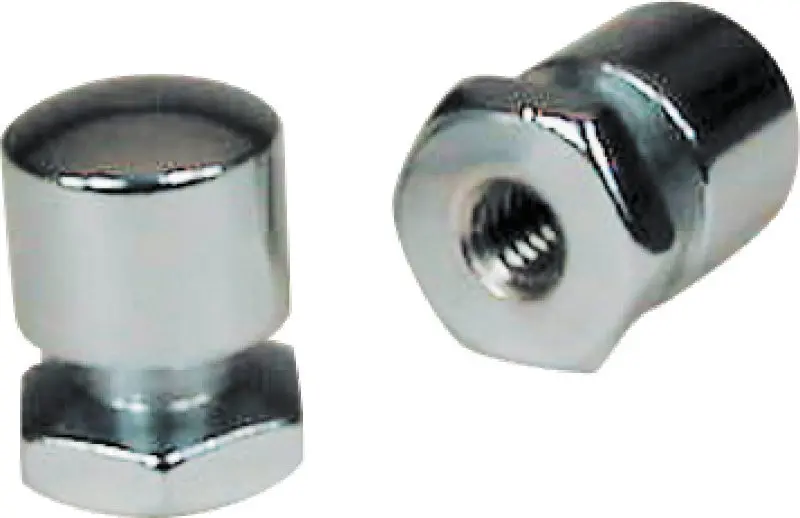 Mustang Solo Mounting Nuts (Pair) - Chrome 1