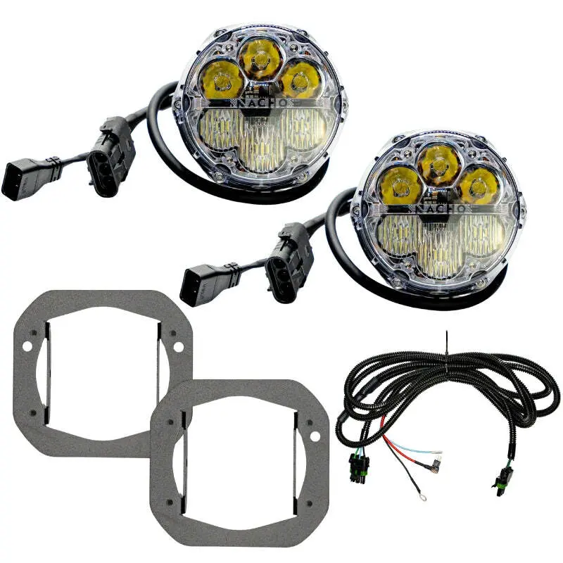 Nacho Lighting Jeep Jl/Jt Nacho Sae Only White Plug N Play Fog Light Kit (Bumper Kit) 1