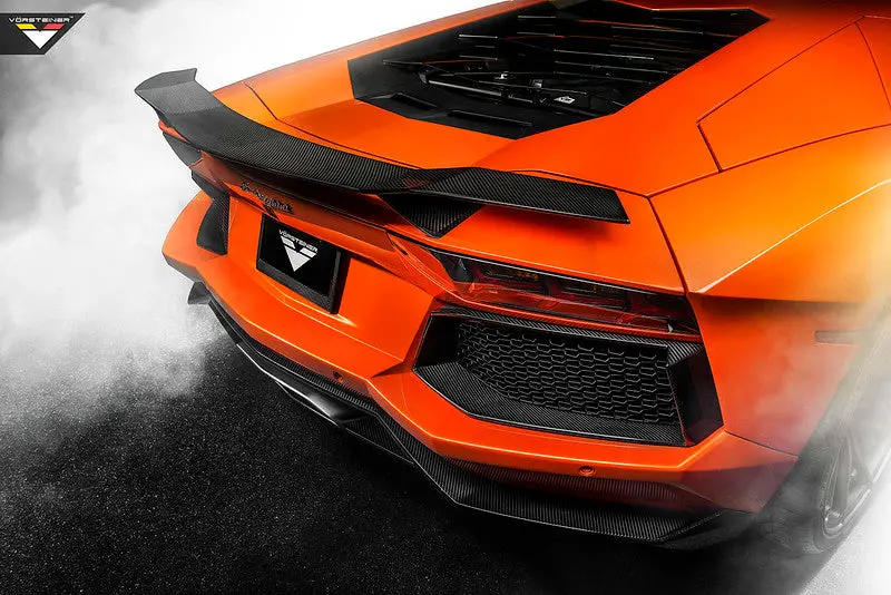 Vorsteiner V Aero Rear Diffuser Carbon Fiber Pp 2X2 Glossy For Lamborghini Aventador 1