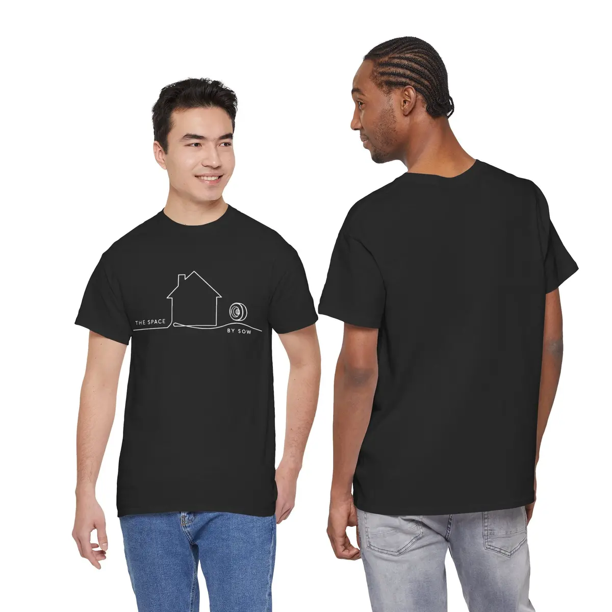 The Space By Sow Logo Unisex Cotton T-Shirt 7