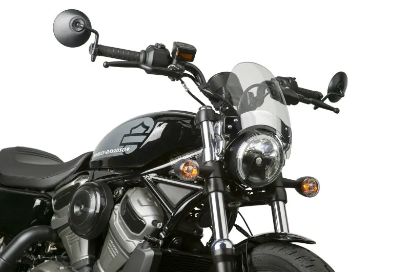 National Cycle Deflector Screen W/ Handlebar 7/8 And 1 In. U-Clamp-Clear 1