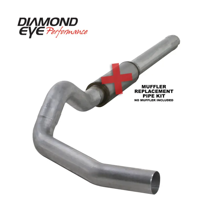 Diamond Eye Kit 5In Catback Mflr Rplcment Pipe Single Al: 2004.5-2007.5 Dodge Cummins 600 1