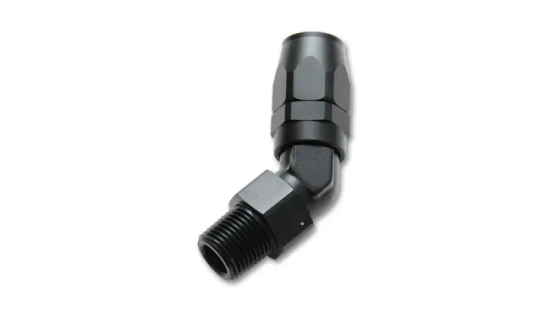 Vibrant -8An Male Npt 45Degree Hose End Fitting - 1/4 Npt 1