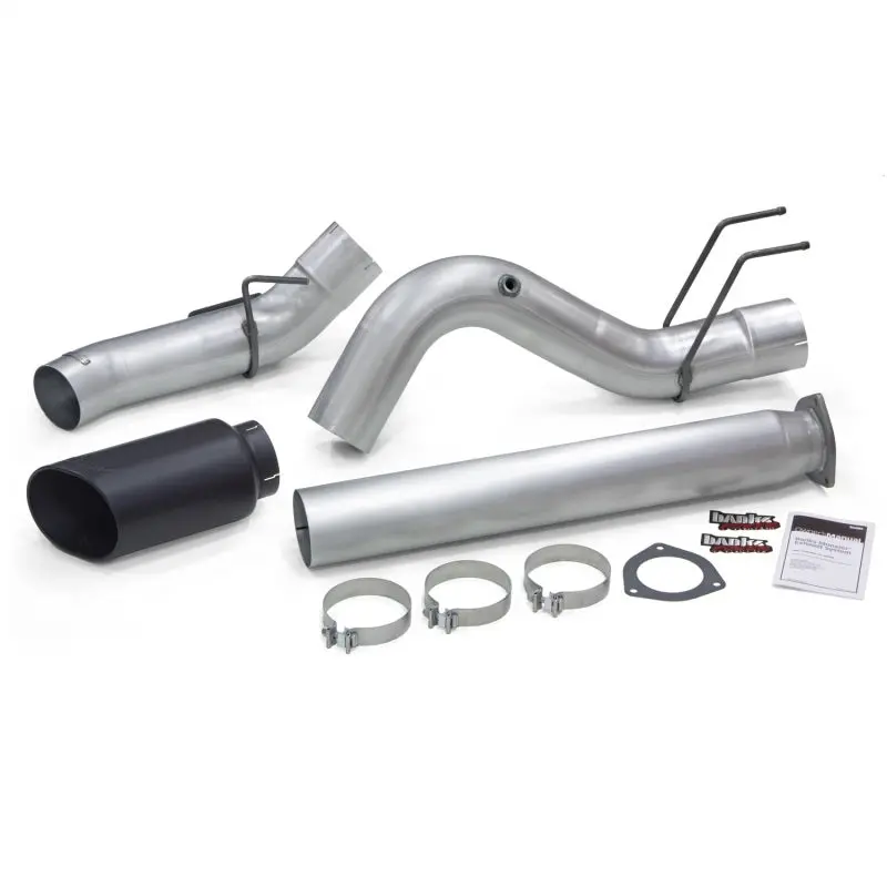 Banks Power 2017 Ford 6.7L 5In Monster Exhaust System - Single Exhaust W/ Black Tip 1