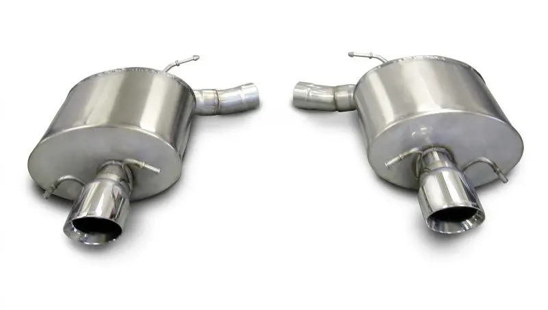 Corsa 2009-2014 Cadillac Cts Sedan V 6.2L V8 Polished Sport Axle-Back Exhaust 1
