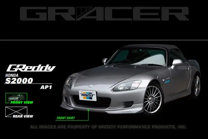 Greddy 00-03 Honda S2000 Urethane Front Lip Spoiler ** Must Ask/Call To Order** 1