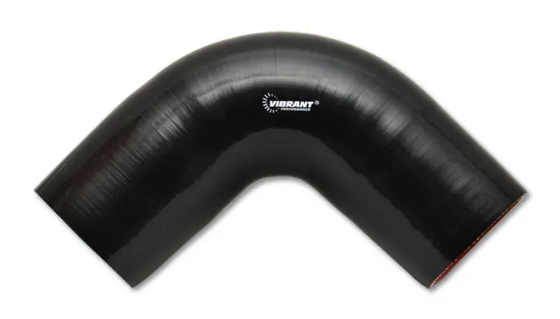 Vibrant 90 Degree Silicone Elbow 3.125In Id X 3.50In Leg Length - Black 1