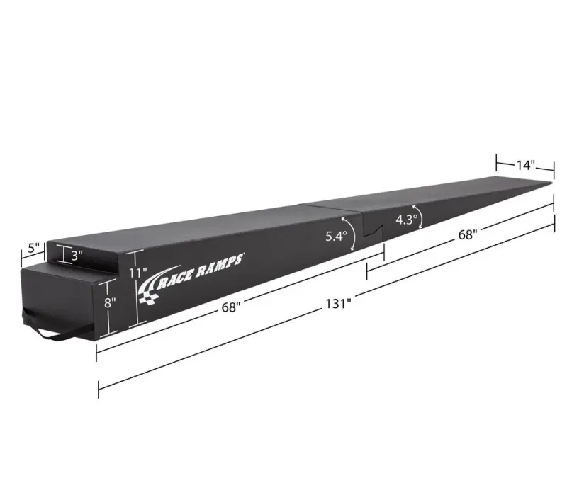 Race Ramps 11In. Two-Piece Trailer Ramps - 5.4 Degree Approach Angle 1