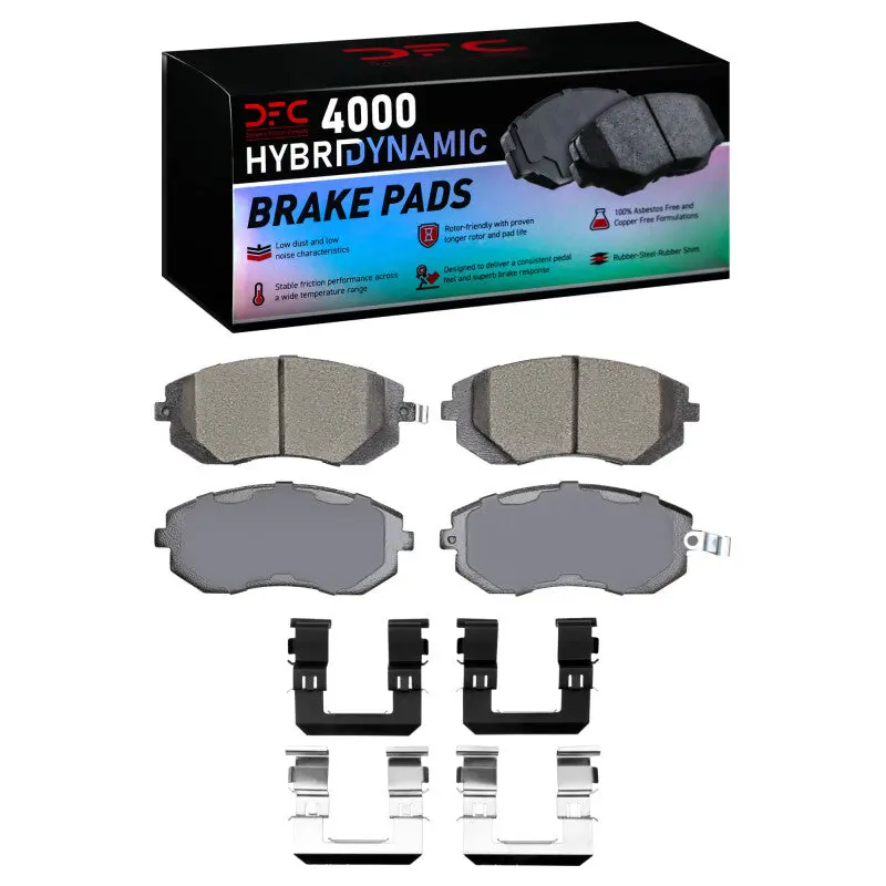 Dfc 02-10 Subaru Impreza Front 4000 Hybridynamic Brake Pads And Hardware Kit 1