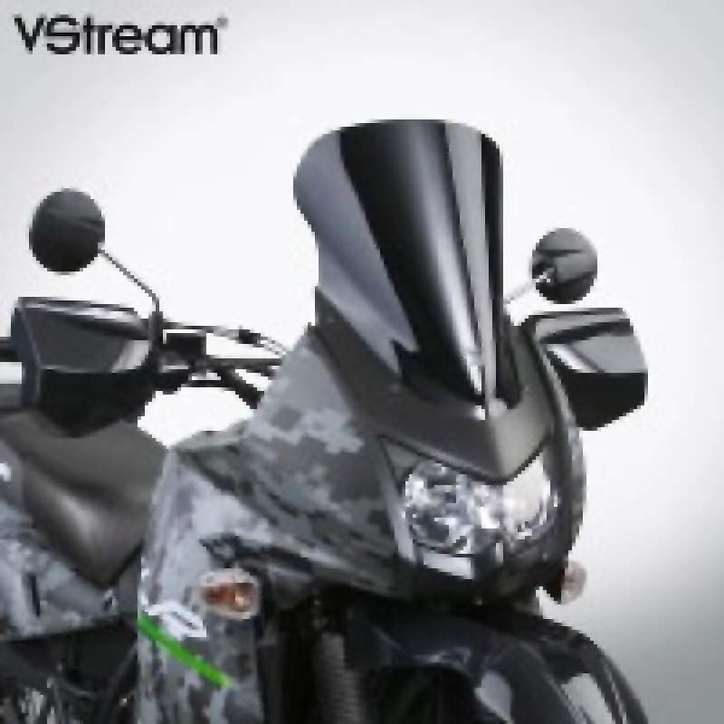 National Cycle 08-18 Kawasaki Klr650 V Stream/ Wave Low Windshield-Dark-Tint 1
