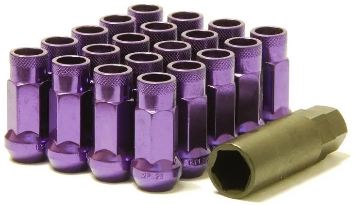 Wheel Mate Muteki Sr48 Open End Lug Nuts - Purple 12X1.50 48Mm 1
