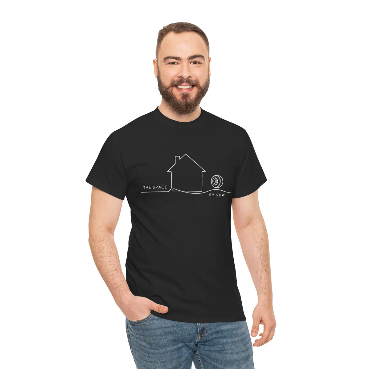 The Space By Sow Logo Unisex Cotton T-Shirt 4