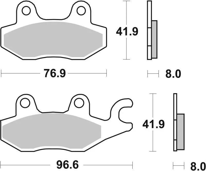 Brembo 08-17 Kawasaki Ex R Ninja 250Cc Sinter Brake Pad - Front 1