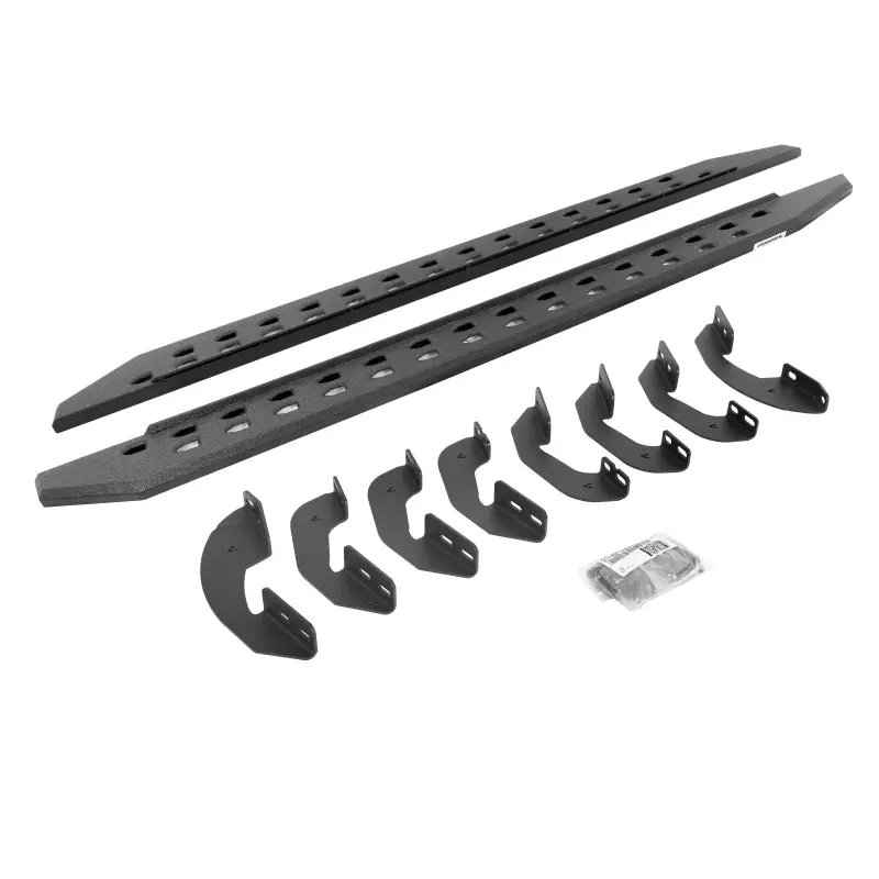Go Rhino 2022 Toyota Tundra Crew Max Rb20 Slim Running Board + Brackets - Bedliner Coating 1