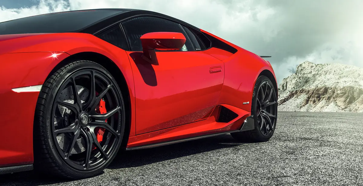 Vorsteiner Verona Edizione Aero Side Blades Carbon Fiber Pp 2X2 Glossy For Lamborghini Huracan Performante 1