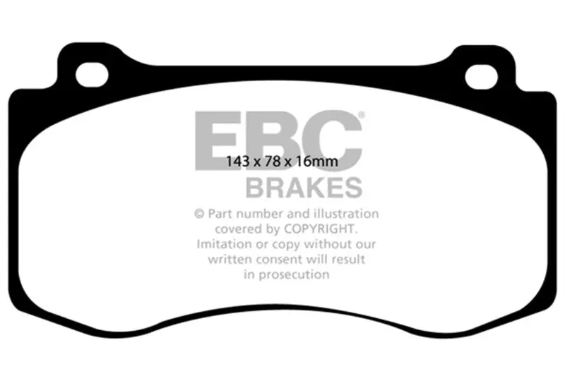 Ebc 05-10 Chrysler 300C 6.1 Srt8 Bluestuff Front Brake Pads 1