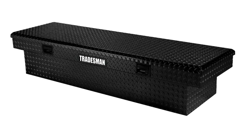 Tradesman Aluminum Economy Cross Bed Truck Tool Box (72In.) - Black 1