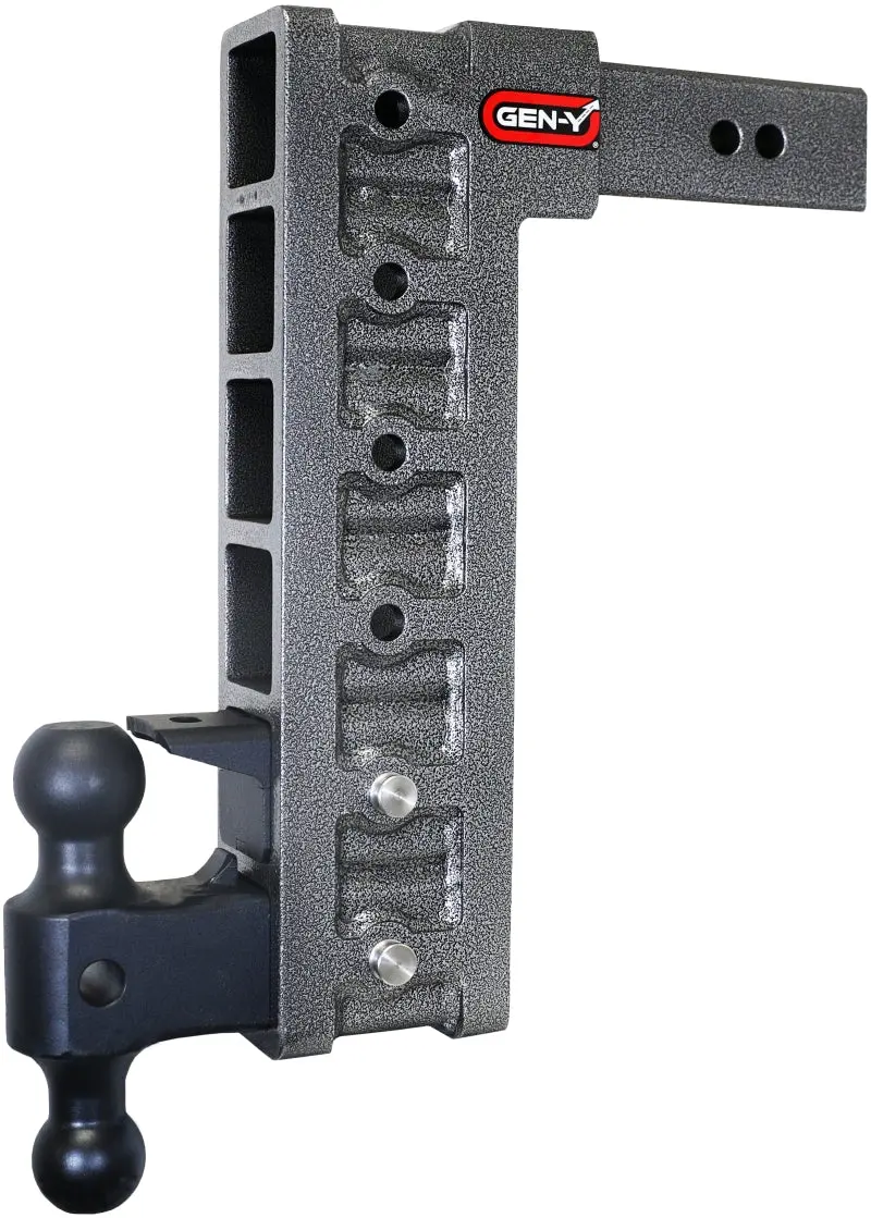 Gen-Y Mega Duty 2.5In Shank 15In Drop 21K Hitch W/Dual-Ball/Pintle Lock/Stabilizer Kit 1