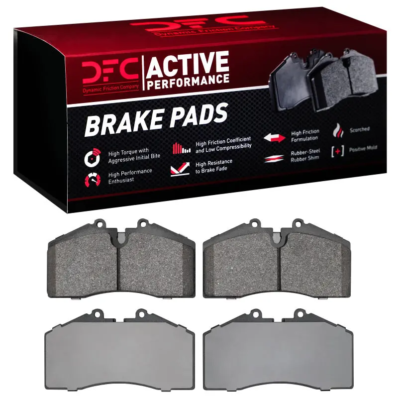 Dfc 86-98 Porsche 944 Turbo Front/Rear Active Performance Pads - Low Metallic 1