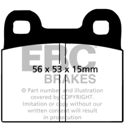 Ebc 71-79 Volkswagen Beetle 1.3 (1300) Yellowstuff Front Brake Pads 1