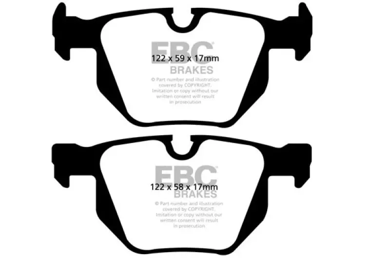 Ebc 07-10 Bmw X5 3.0 Redstuff Rear Brake Pads 1