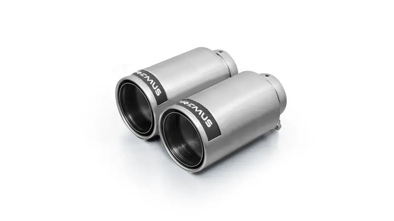 Remus Stainless Steel 98Mm Polished W/Carbon Insert Tail Pipe Set (Pair) 1