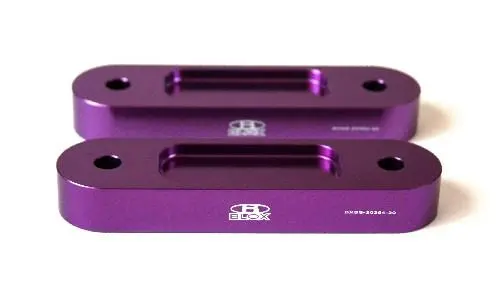 Blox Honda S2000 Racing Front 20Mm Thick Spacer Bump Steer Kit - Black (Lowered 1In And More) 1