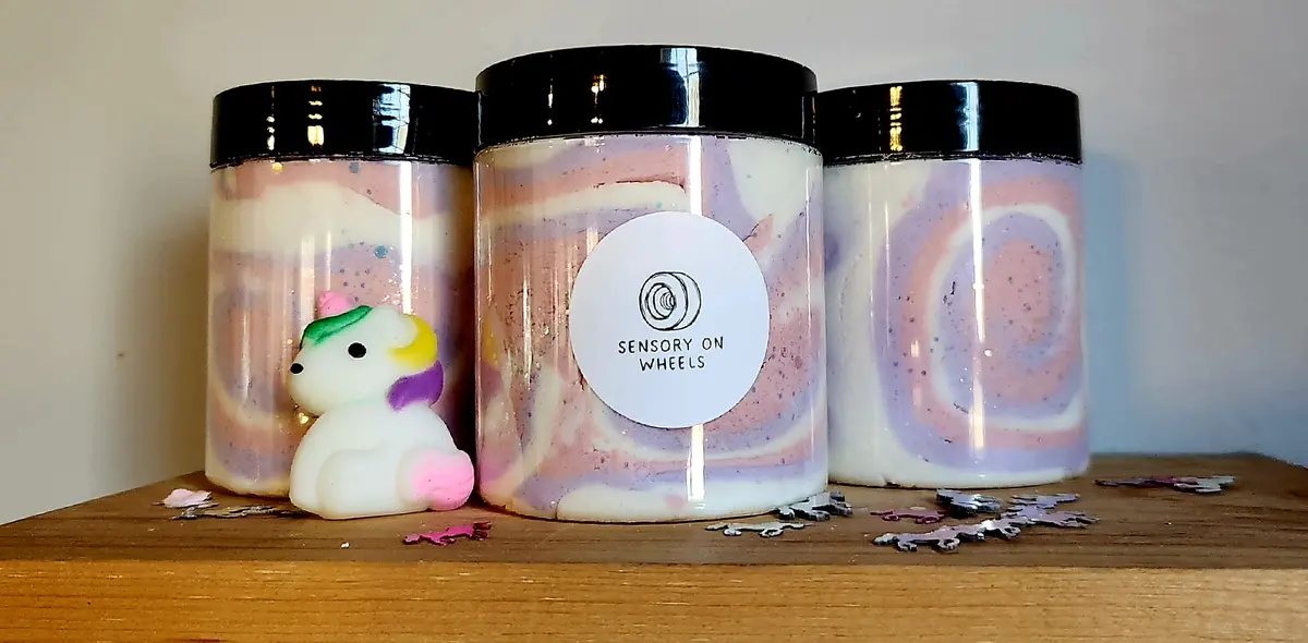 Unicorn Cloud Dough 1