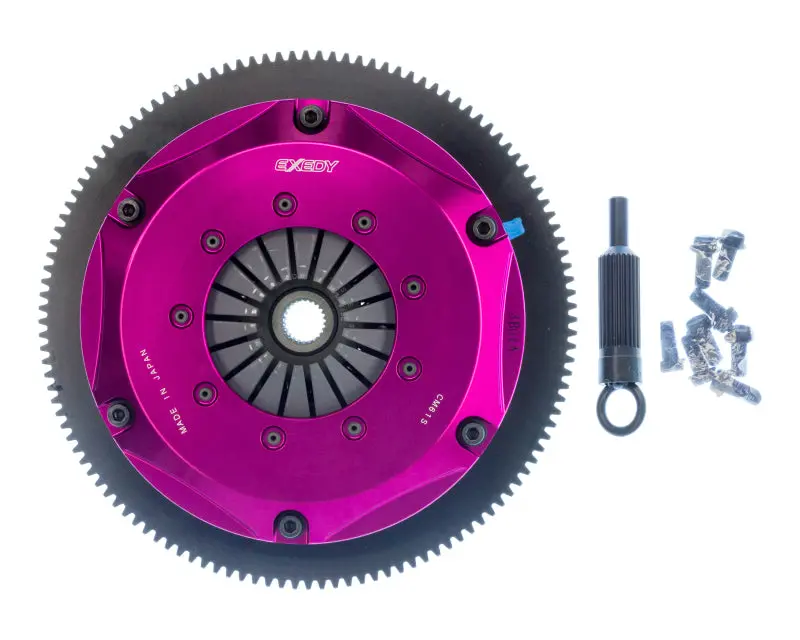 Exedy 2006-2006 Saab 9-2X Aero H4 Hyper Twin Cerametallic Clutch Sprung Center Disc Push Type Cover 1